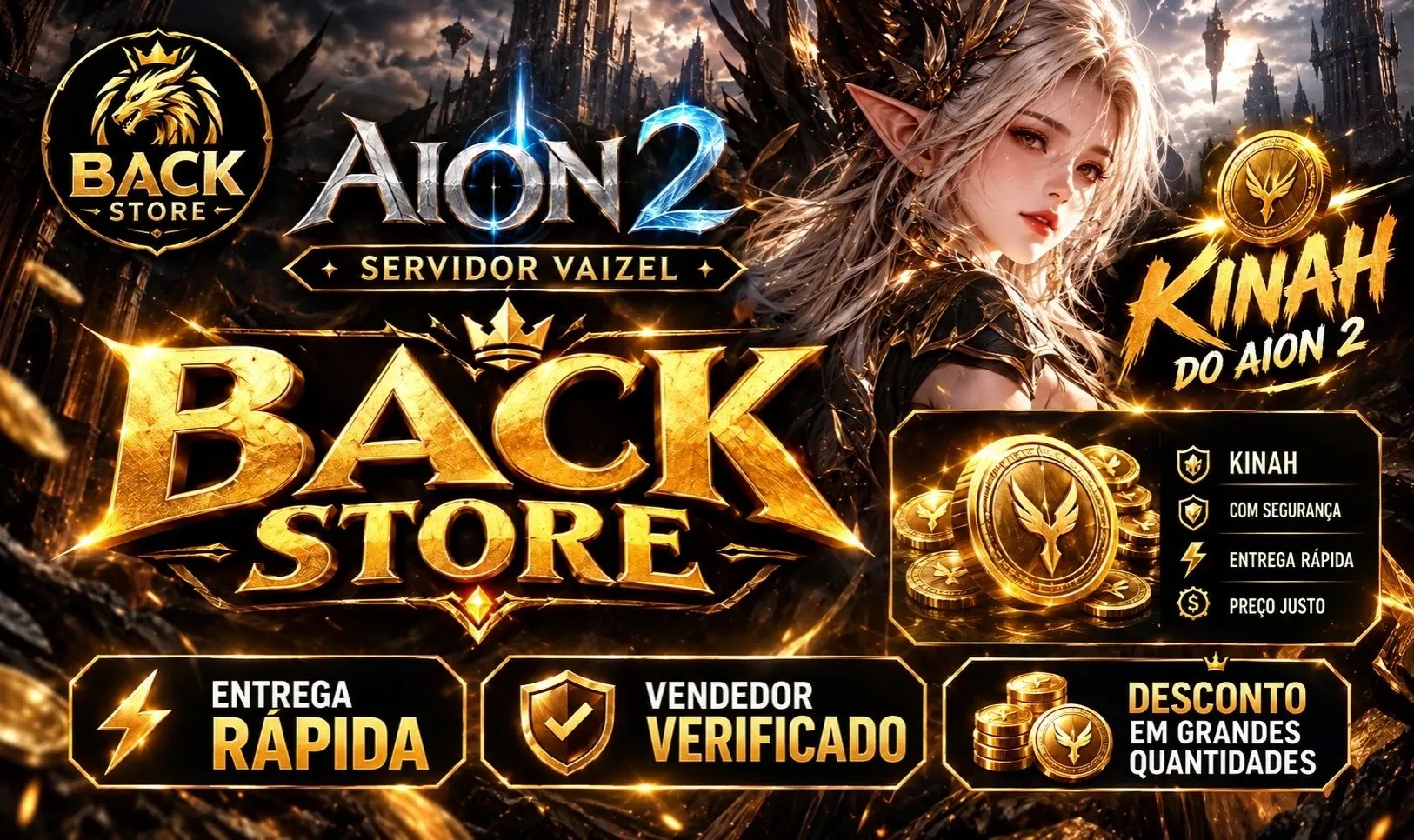 1KK de Kinah -  Server Vaizel - Aion 2 — imagem 1