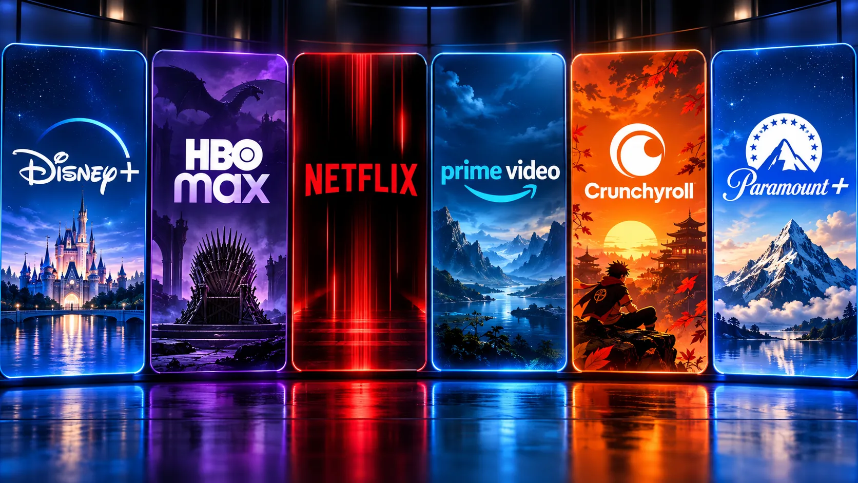 Disney+ HBO Max +Netflix + Prime Video +Crunchyroll Paramoun — imagem 1