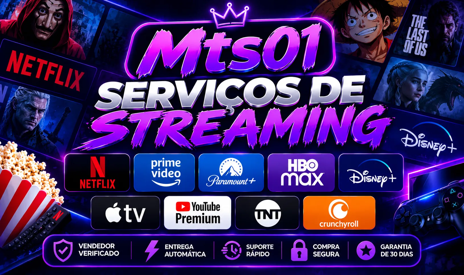 🔥 COMBOS DE STREAMING E ASSINATURAS PREMIUM 🔥 — imagem 1