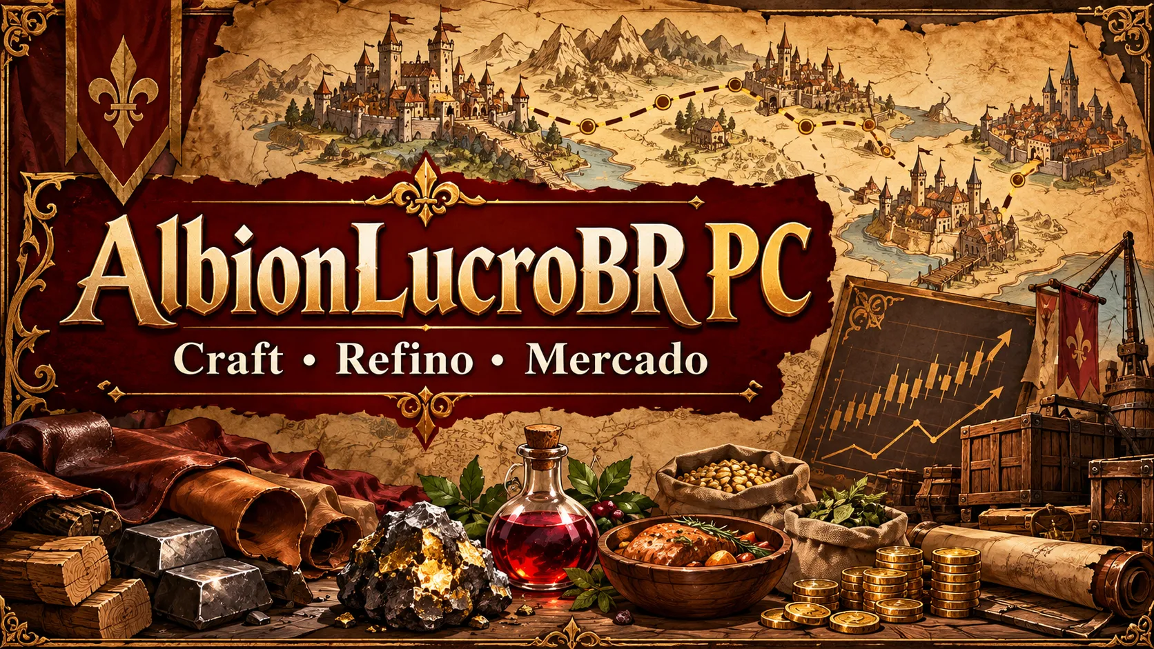 AlbionLucroBR PC | Análise de craft, refino e mercado | — imagem 1