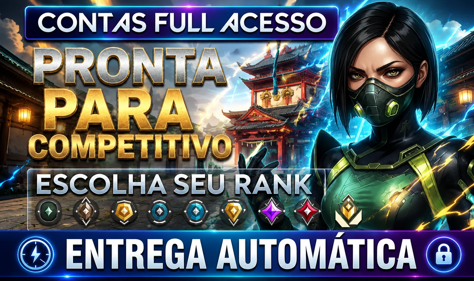 CONTA VALORANT PRONTA PARA RANQUEADA - LEVEL 20 — imagem 1