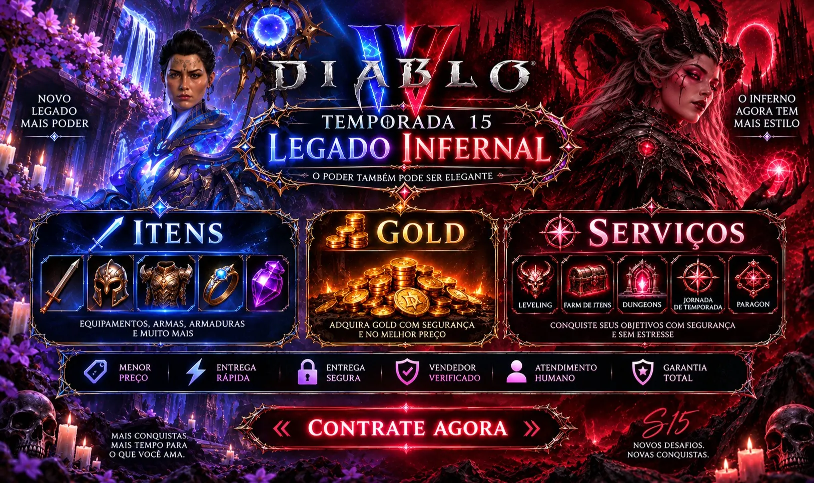 Diablo IV - Legado Infernal - Itens,Gold e Serviços - S15 — imagem 1
