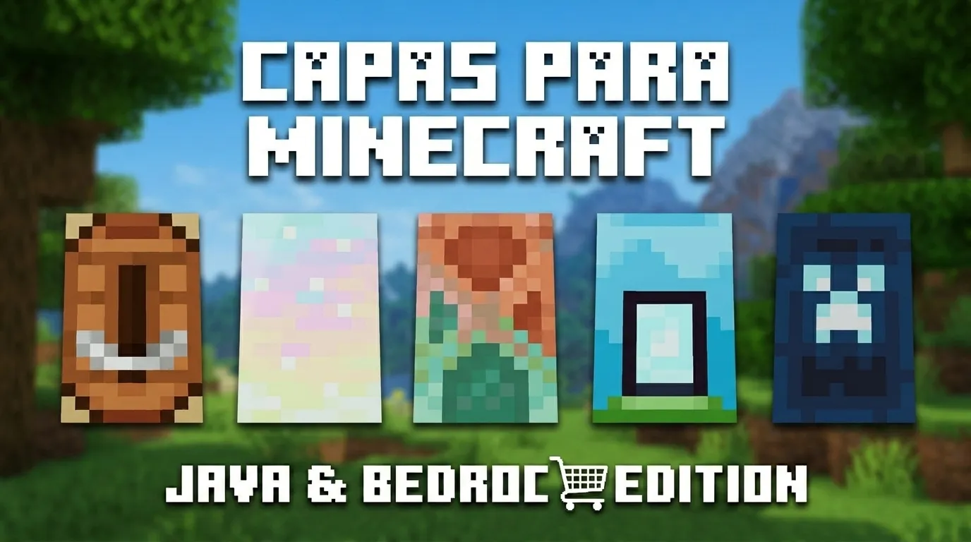CAPAS PARA MINECRAFT - JAVA E BEDROCK EDITION - ENTREGA 24H — imagem 1