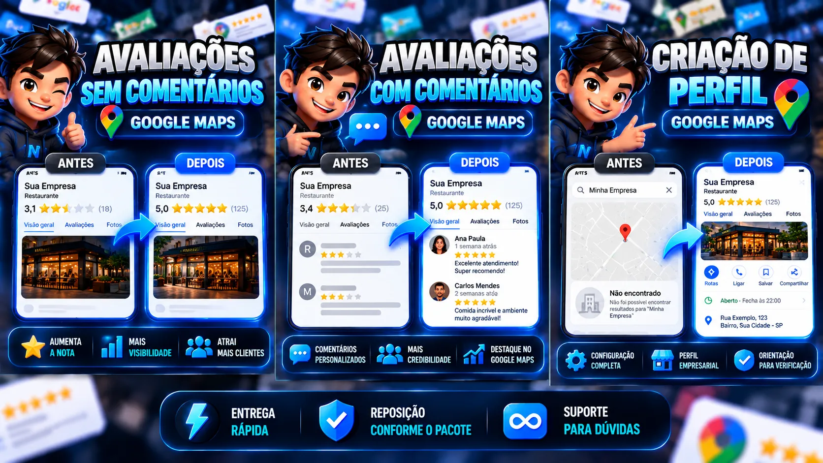 ⭐ GOOGLE MAPS | AVALIAÇÕES + CRIAÇÃO DE PERFIL EMPRESARIAL ⭐ — imagem 2