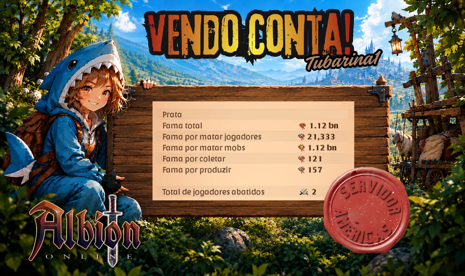 🌟 PROMO! 🌟 Conta Albion: 1.12bn de Fama Total + 494.9m FA — imagem 1