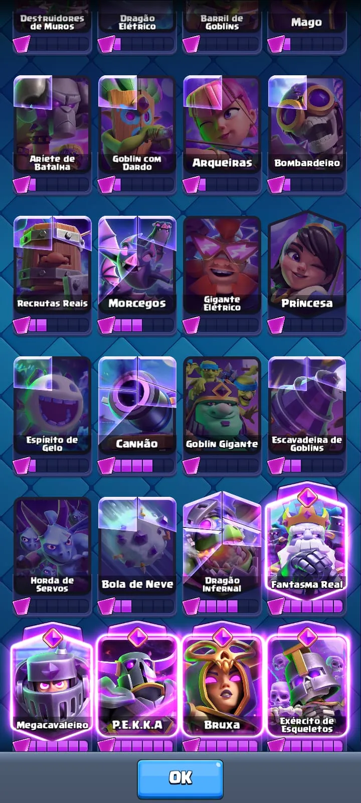 CONTA  CLASH ROYALE  DE 8 ANOS  DE JOGO — imagem 18