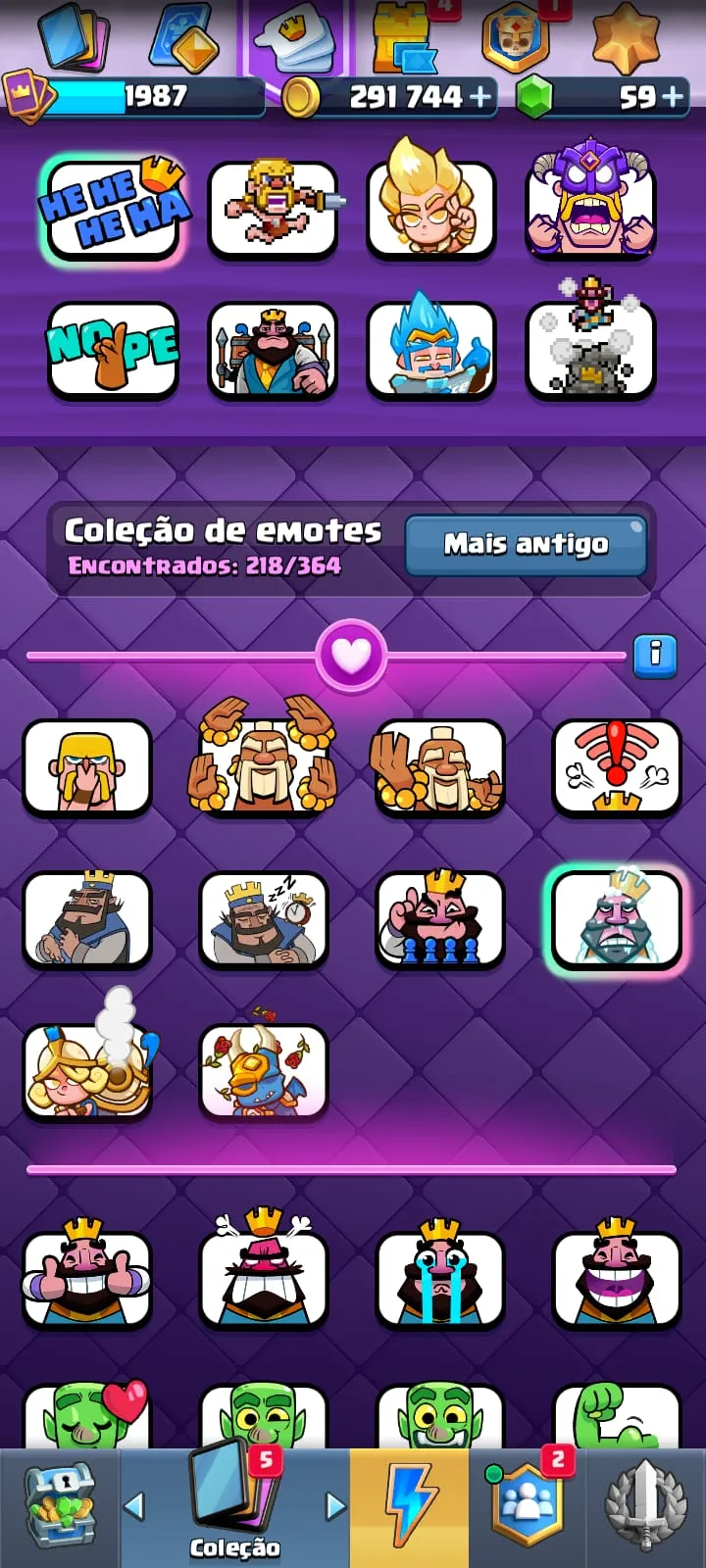 CONTA  CLASH ROYALE  DE 8 ANOS  DE JOGO — imagem 17