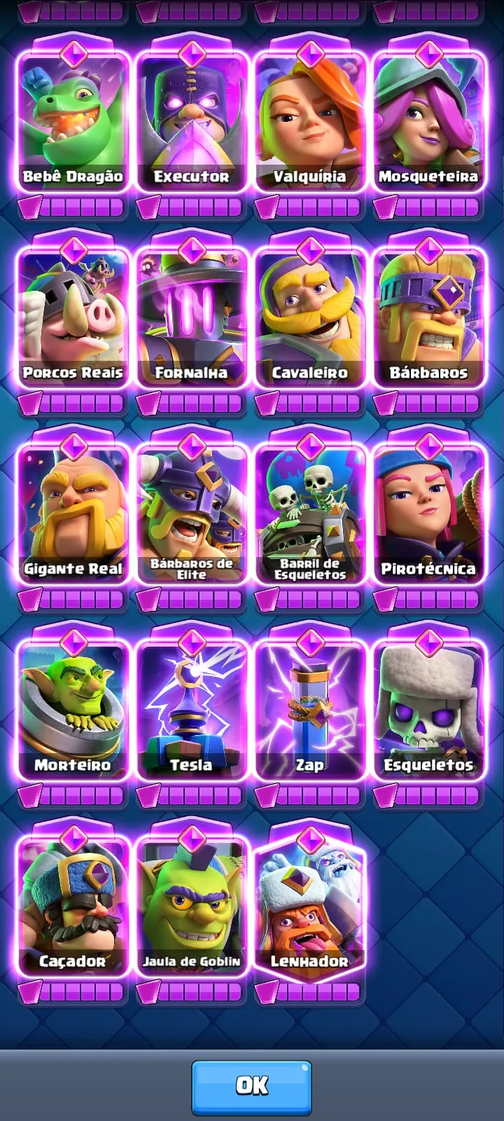 CONTA  CLASH ROYALE  DE 8 ANOS  DE JOGO — imagem 16