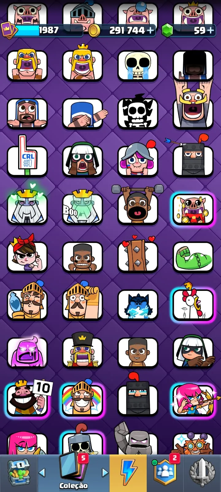 CONTA  CLASH ROYALE  DE 8 ANOS  DE JOGO — imagem 15