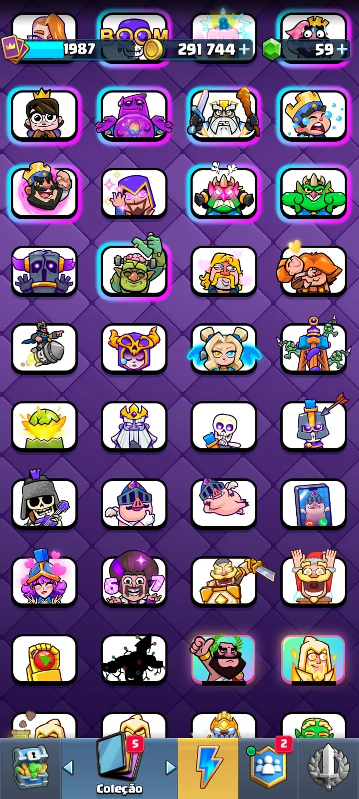 CONTA  CLASH ROYALE  DE 8 ANOS  DE JOGO — imagem 12