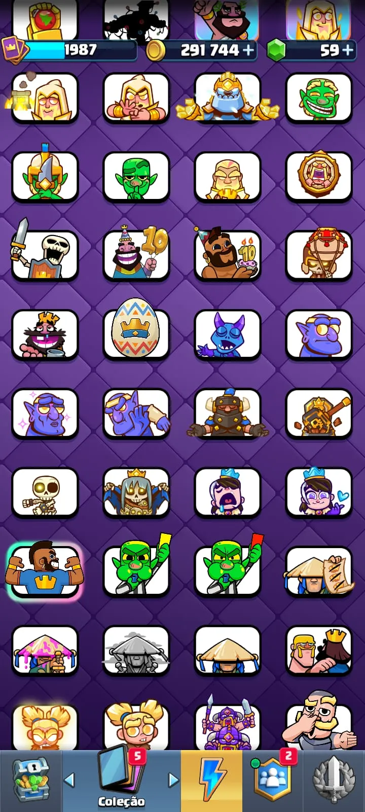 CONTA  CLASH ROYALE  DE 8 ANOS  DE JOGO — imagem 11