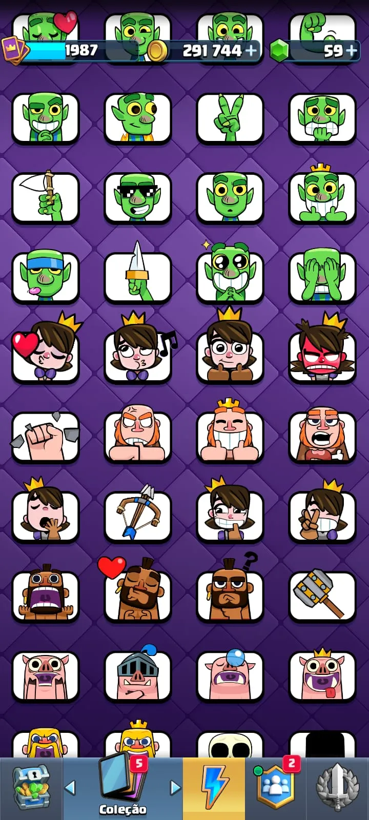 CONTA  CLASH ROYALE  DE 8 ANOS  DE JOGO — imagem 9