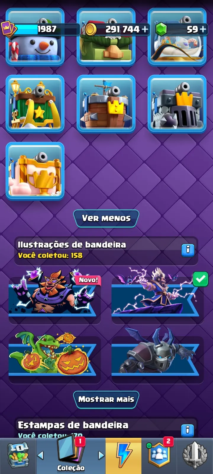CONTA  CLASH ROYALE  DE 8 ANOS  DE JOGO — imagem 8