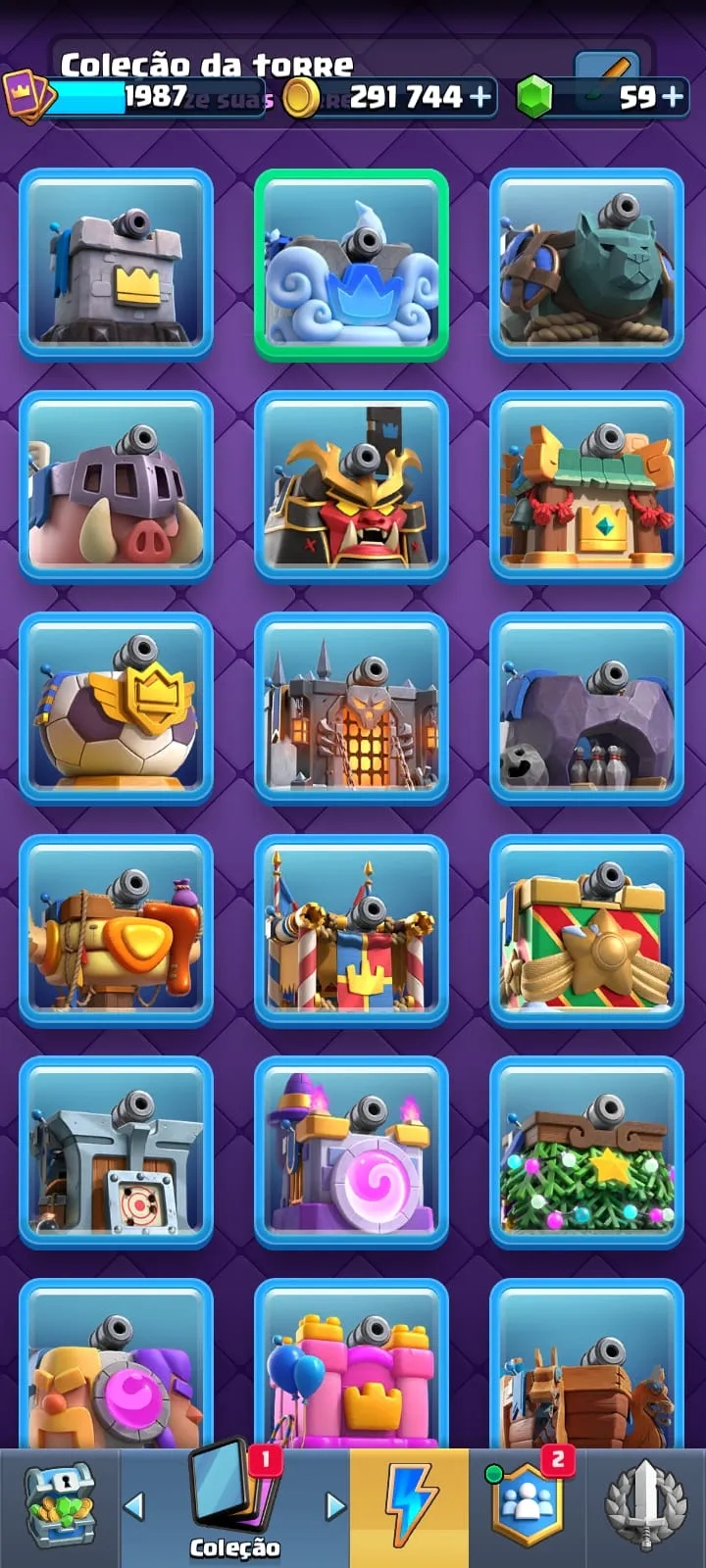 CONTA  CLASH ROYALE  DE 8 ANOS  DE JOGO — imagem 2