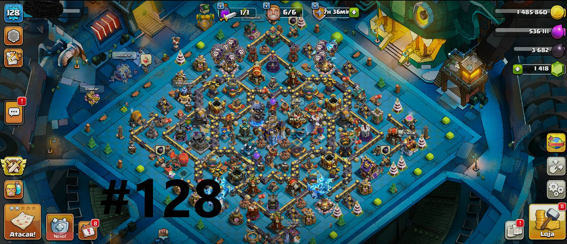 PROMOÇÃO - CONTAS CV 17 e 18 CLASH OF CLANS — imagem 8