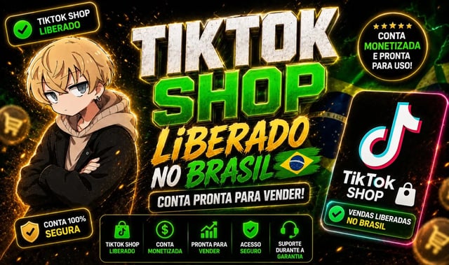 Conta TikTok Shop Brasil Liberado