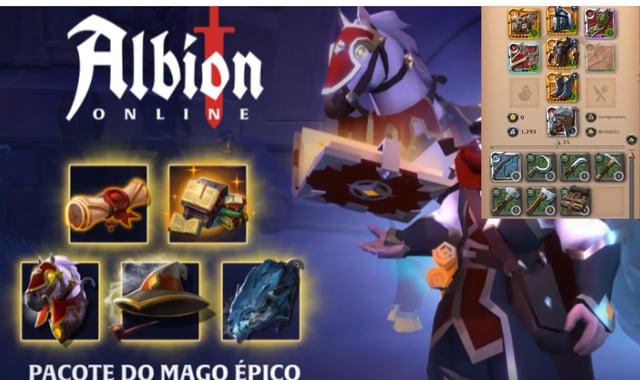 Conta de Albion Online com Spec em Machado skin de mago!!