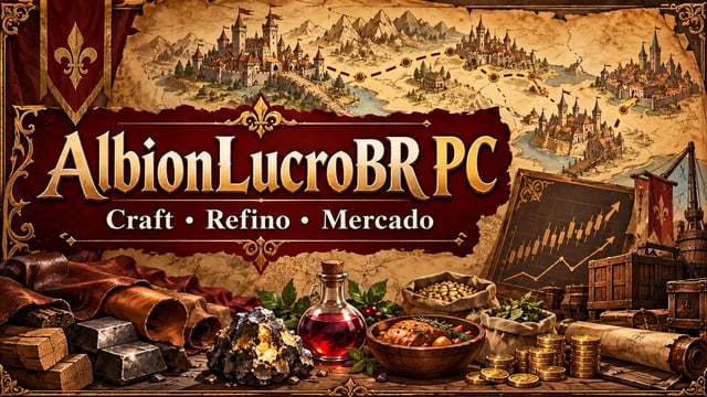 AlbionLucroBR PC | Análise de craft, refino e mercado |