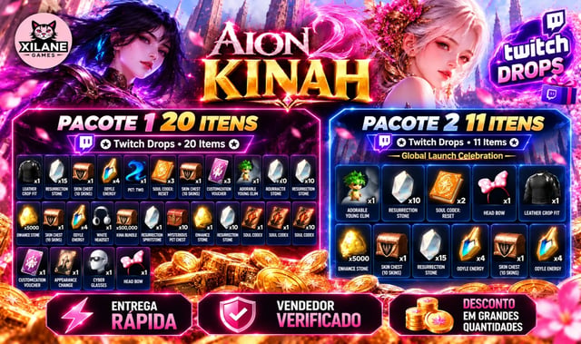 Aion2 - Kinah e Services - Servidor GLOBAL