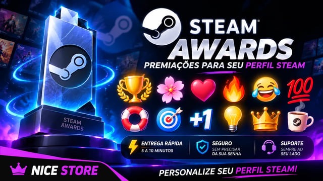 STEAM AWARDS | PREMIAÇÕES PARA PERFIL | ENTREGA RÁPIDA