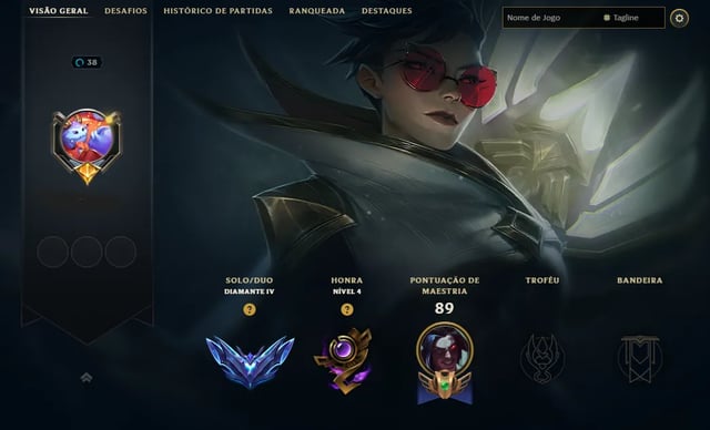 DIAMANTE IV 59.1% DE WIN RATE + SKIN LENDARIA DA VAYNE