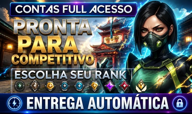 CONTA VALORANT PRONTA PARA RANQUEADA - LEVEL 20