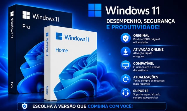Key Windows 11 HOME e PRO