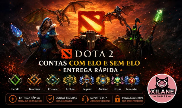 Contas Dota 2 Unranked e Ranqueadas