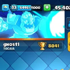 CONTA DE CLASH ROYALE 8K trofeus