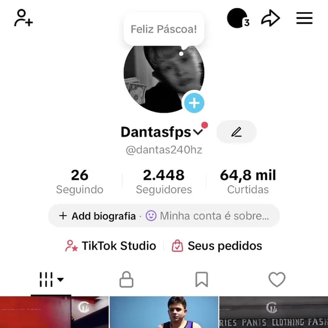 CONTA TIKTOK COM 2448 SEGUIDORES