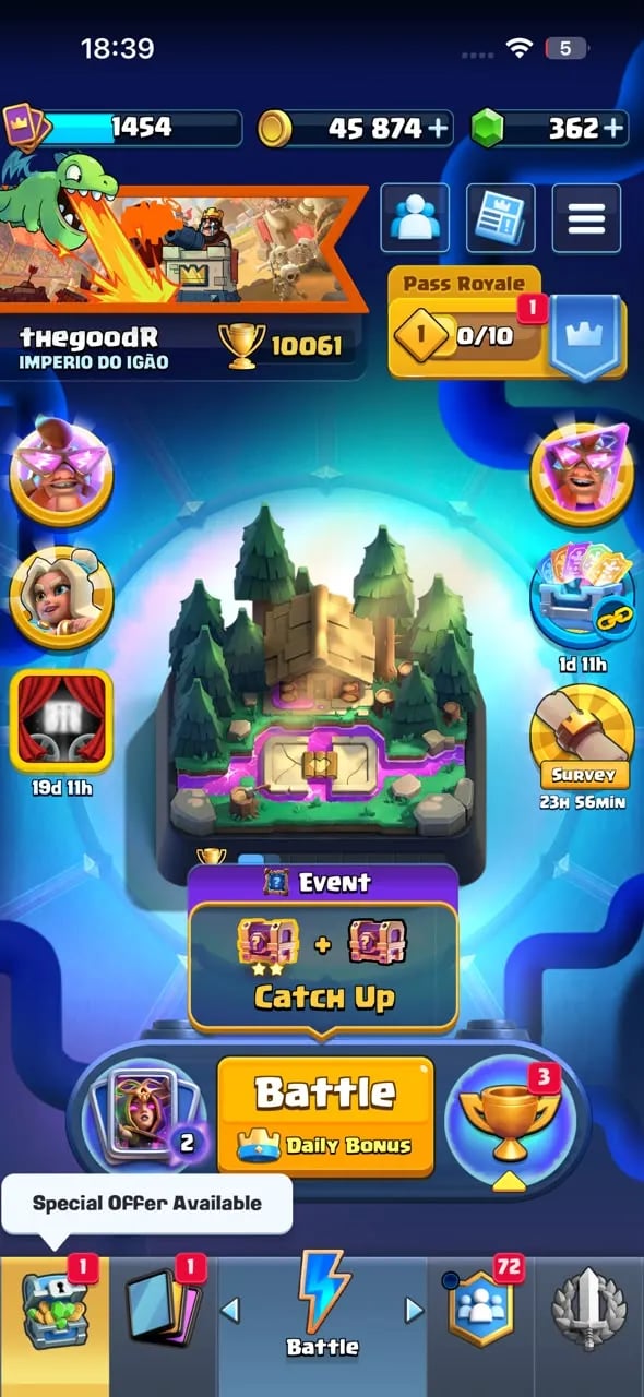 CONTA CLASH ROYALE DE 3 ANOS DE JOGO