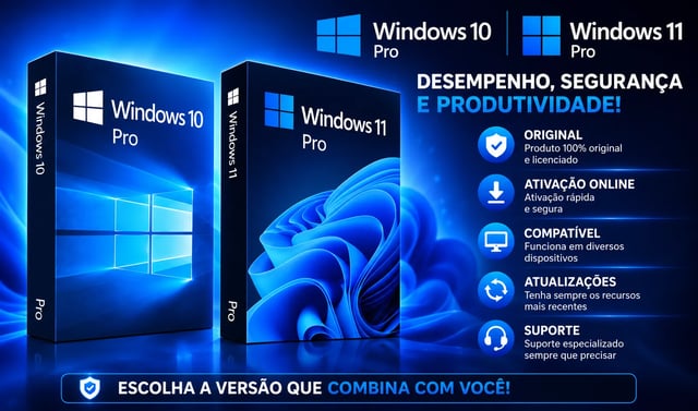 Key Windows 10 e 11 Pro
