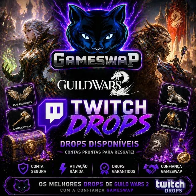 GUILD WARS 2 TWITCH DROPS - 6 - 21 itens