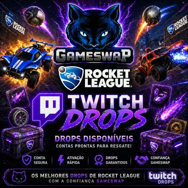 ROCKET LEAGUE - TWITCH DROPS - ITENS-RODAS-SKINS
