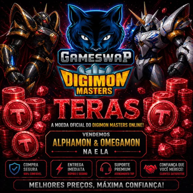 TERAS DIGIMON NA e LA - ALPHAMON E OMEGAMON