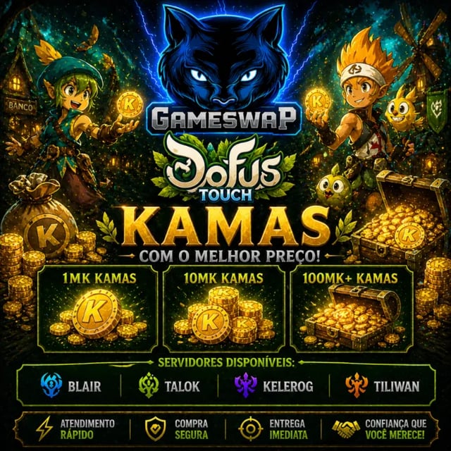 KAMAS DOFUS TOUCH BLAIR-TALOK-KELEROG-TILIWAN