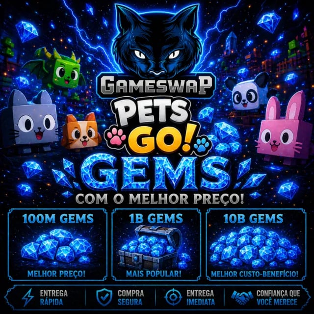  GEMAS PETS GO - BRINDE  