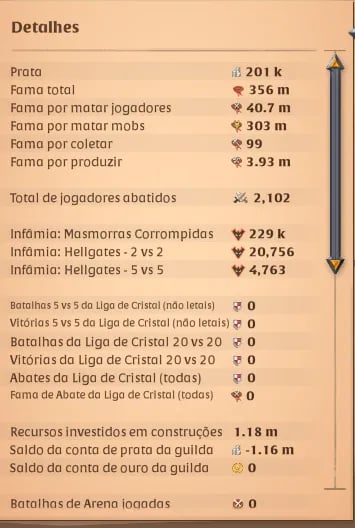 Conta Albion com 350m de Fama Total + Healer 100/800 