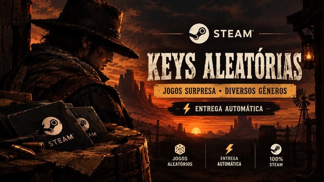 STEAM KEYS ALEATÓRIAS | JOGOS SURPRESA + ENTREGA AUTOMÁTICA