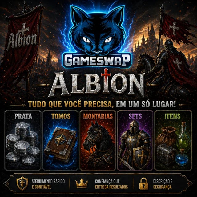 ALBION ONLINE PRATA E ITENS TODOS OS SERVIDORES