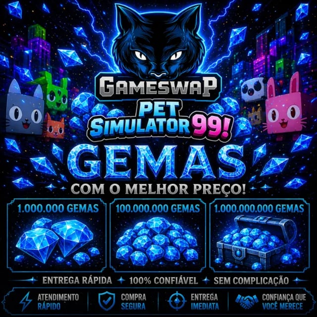 PET SIMULATOR 99 -GEMAS - DIAMANTES- ROBLOX