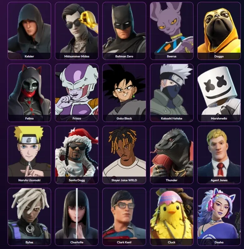 Fortnite Conta com 95 Skins, 167 Picaretas, 120 Danças +.... — imagem 5