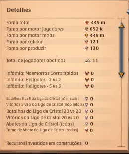 conta server am  449m de fama e 50m de fama amarela — imagem 1