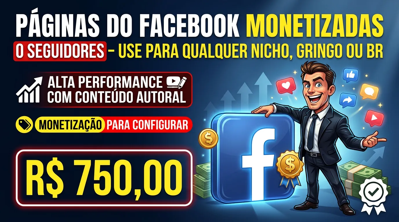 Página Monetizada - Página Facebook Monetização de Conteúdo — imagem 1