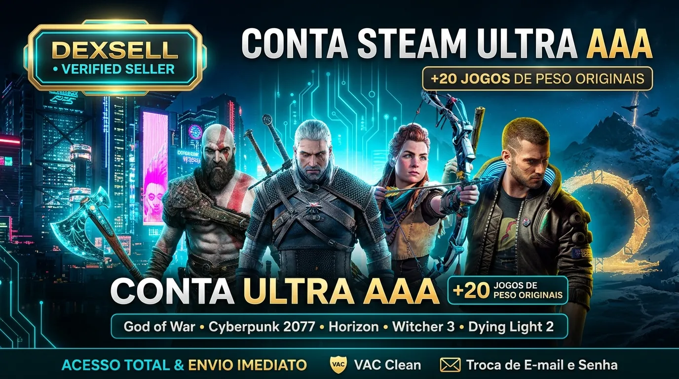 Conta Steam Compartilhada ULTRA AAA | Entrega automatica  — imagem 1