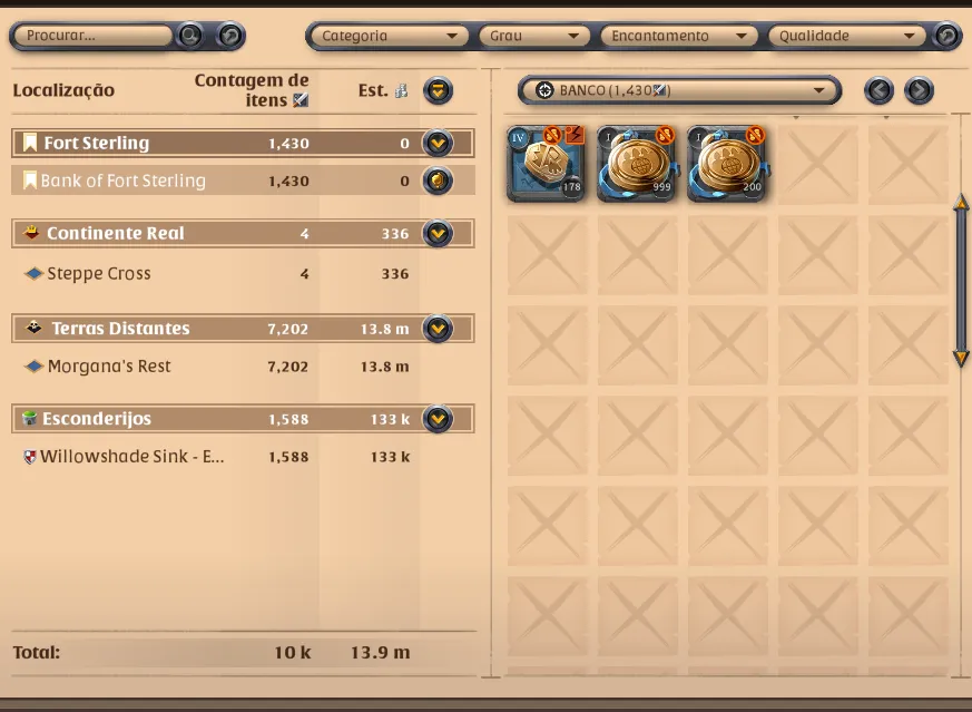 Conta Albion: 183m fama total + Coleta Pedra T8 + 1.8m FA — imagem 3